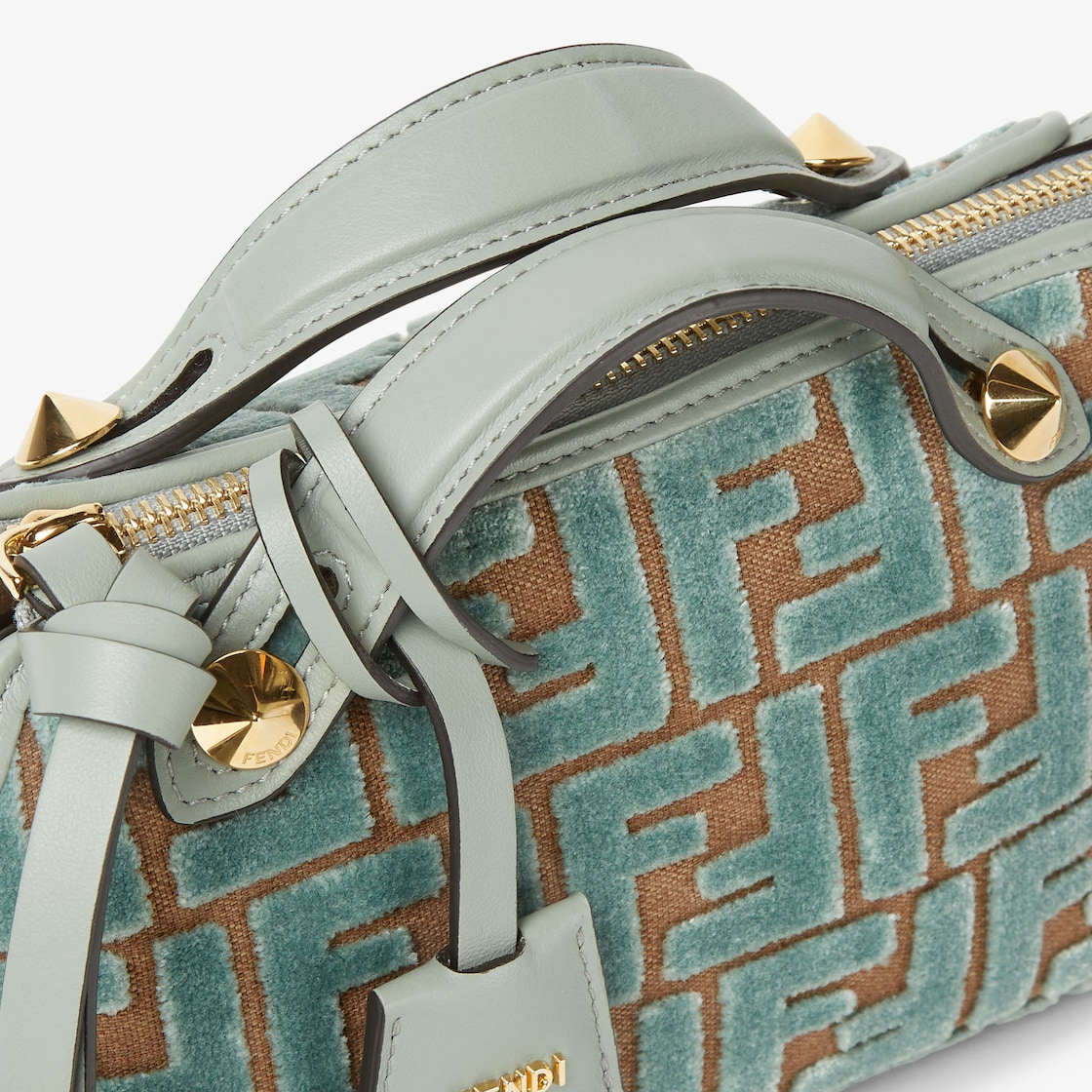 FENDI By The Way Soft Mini Matcha green FF jacquard velvet mini-bag - Image 4